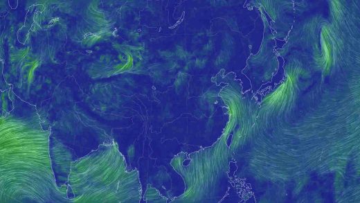 See current wind, weather, ocean, and pollution conditions, as forecast by supercomputers, on an interactive animated map. Updated every three hours.